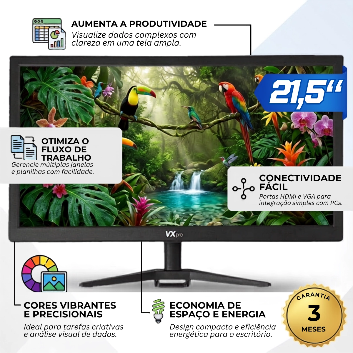 Monitor Led 21.5 Vxpro Vx215x Monitor Led 21.5 Vxpro Vx215x