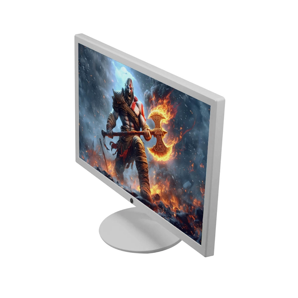 Monitor Led 23 Brazilpc 23wbr-75 Fhd 75hz Branco Widescreen Base Redonda