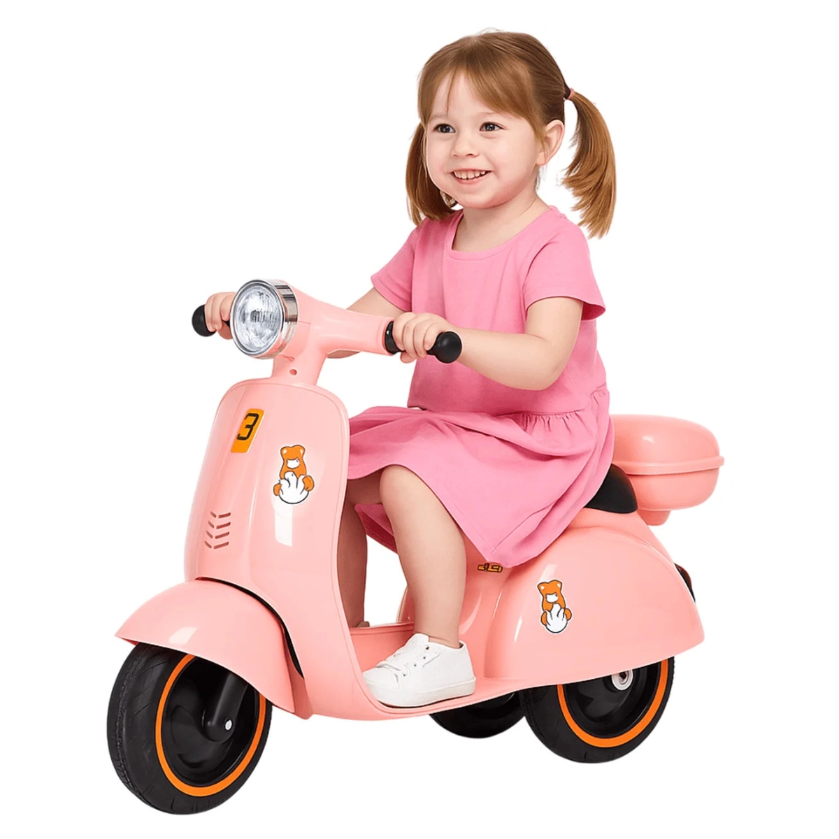 MOTO ELETRICA SCOOTER CUBI JOY INFANTIL 6V ROSA