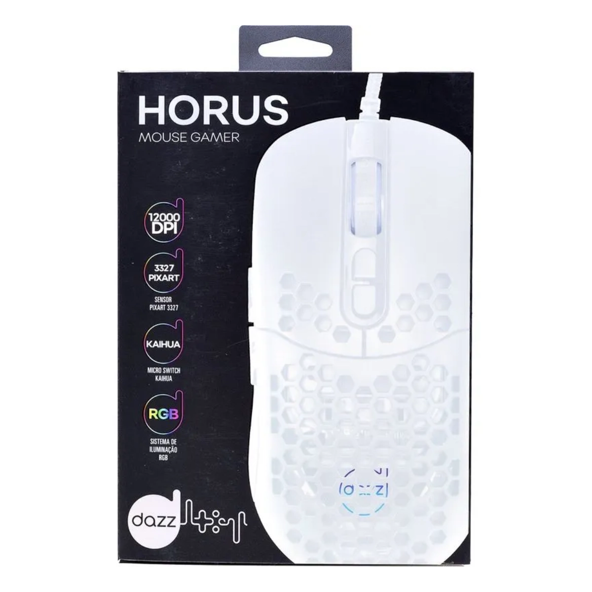 Mouse Gamer Dazz Horus 12.000 Dpi Usb 2.0 Branco Mouse Gamer Dazz Horus 12.000 Dpi Usb 2.0 Branco