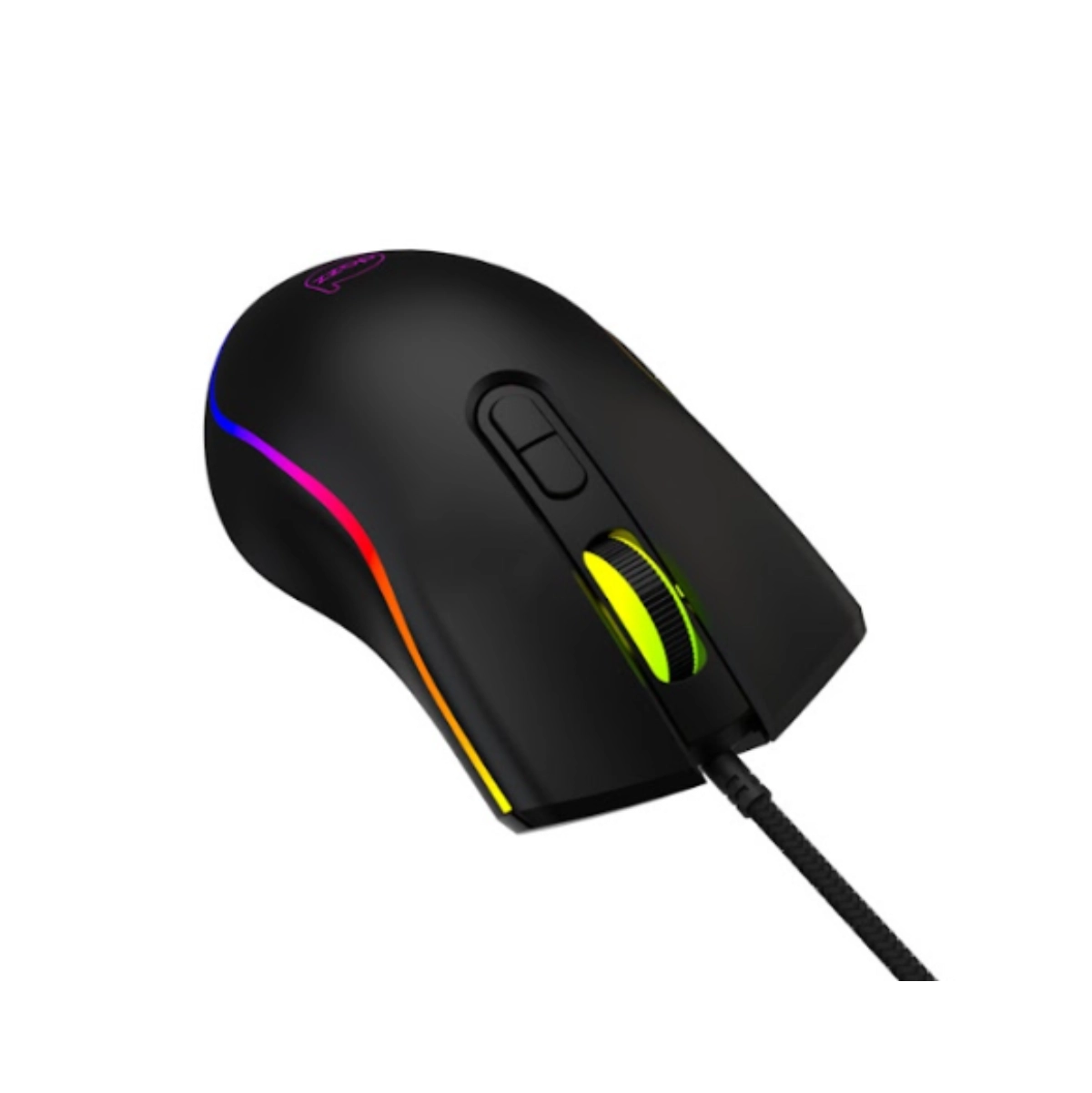 MOUSE GAMER RAINBOW 3600DPI RGB COM FIO PRETO - DAZZ