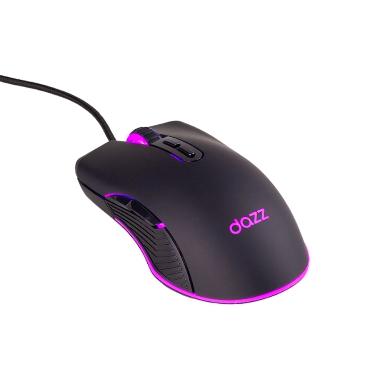 MOUSE GAMER RGB 7200DPI COM FIO USB 2.0 PRETO - DAZZ