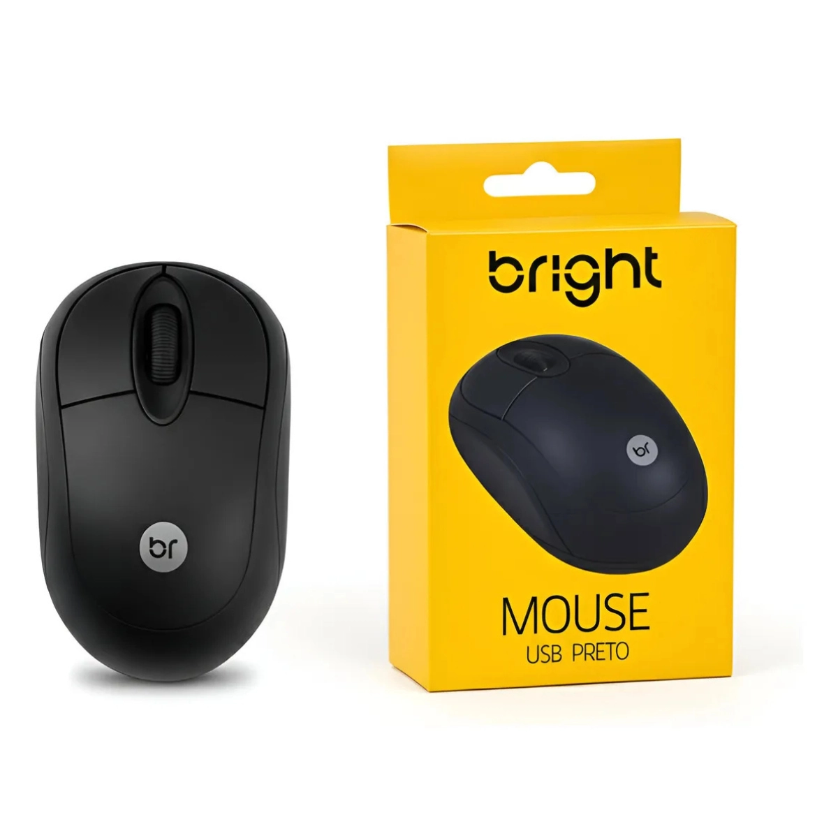 MOUSE OFFICE STANDARD PRETO USB BRIGHT COM FIO OPTICO MOUSE OFFICE STANDARD PRETO USB BRIGHT COM FIO OPTICO