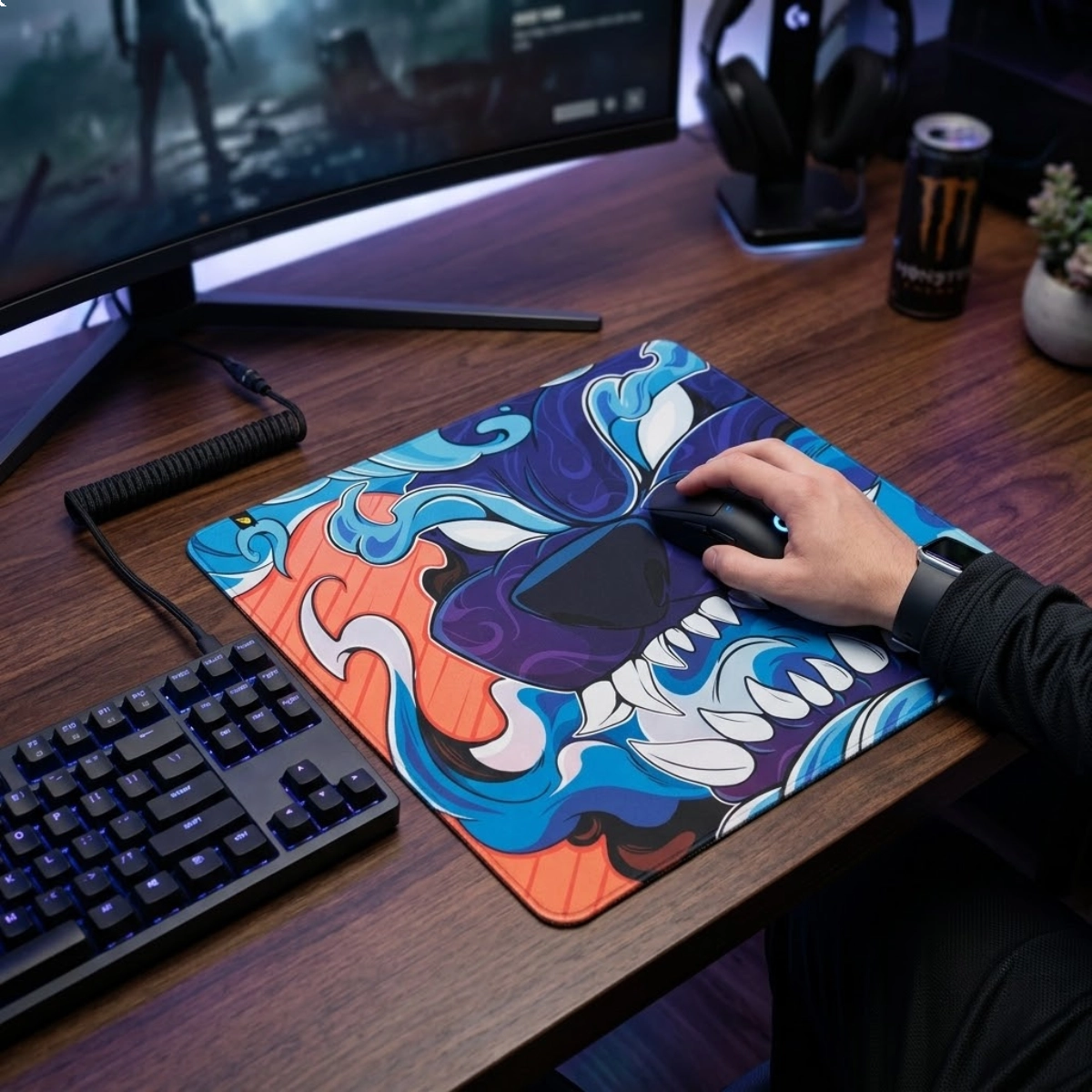MOUSEPAD GAMER FALLEN ECO MYSTIC SPEED GRANDE 45X40CM MOUSEPAD GAMER FALLEN ECO MYSTIC SPEED GRANDE 45X40CM