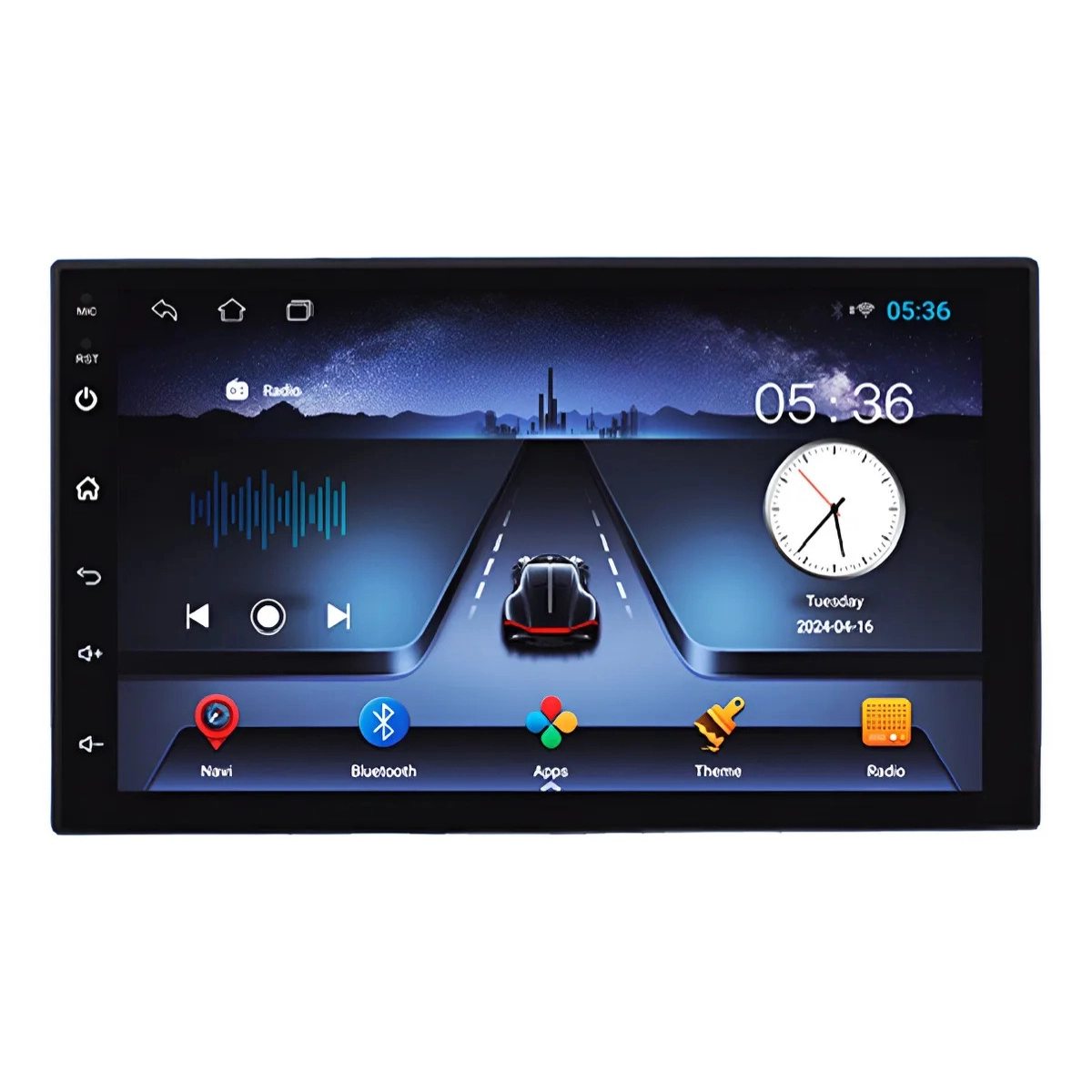 MULTIMÍDIA 7 ANDROID CARPLAY RS-718BR PRO LINE ROADSTAR GPS PRETO