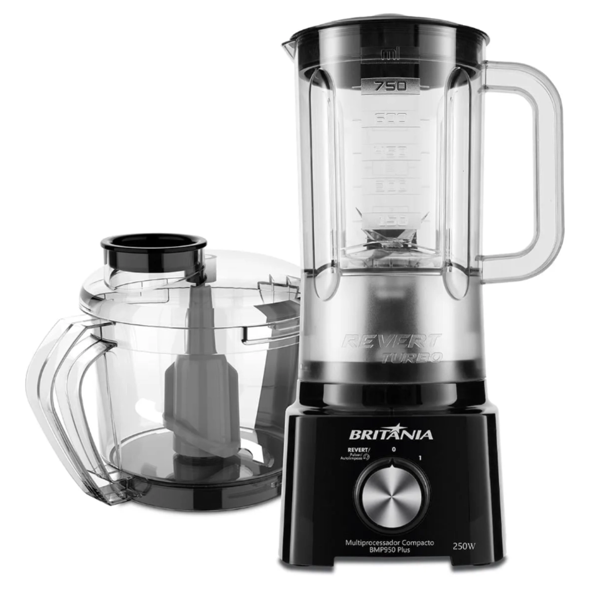 MULTIPROCESSADOR COMPACTO 2 EM 1 PLUS 127V - BRITÂNIA