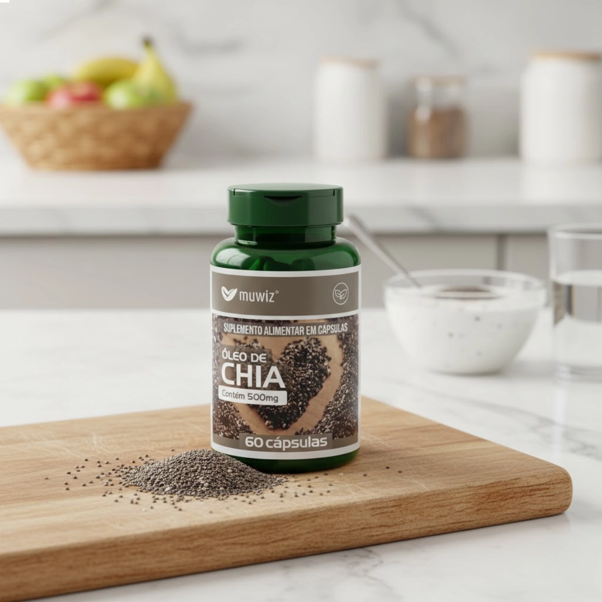 OLEO DE CHIA EM CAPSULAS 500MG COM 60 CAPSULAS MUWIZ OLEO DE CHIA EM CAPSULAS 500MG COM 60 CAPSULAS MUWIZ