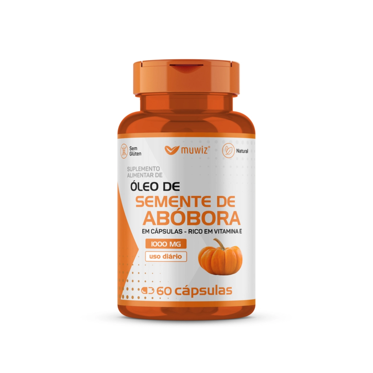 OLEO DE SEMENTE DE ABOBORA MUWIZ  1000MG COM 60 CAPSULAS