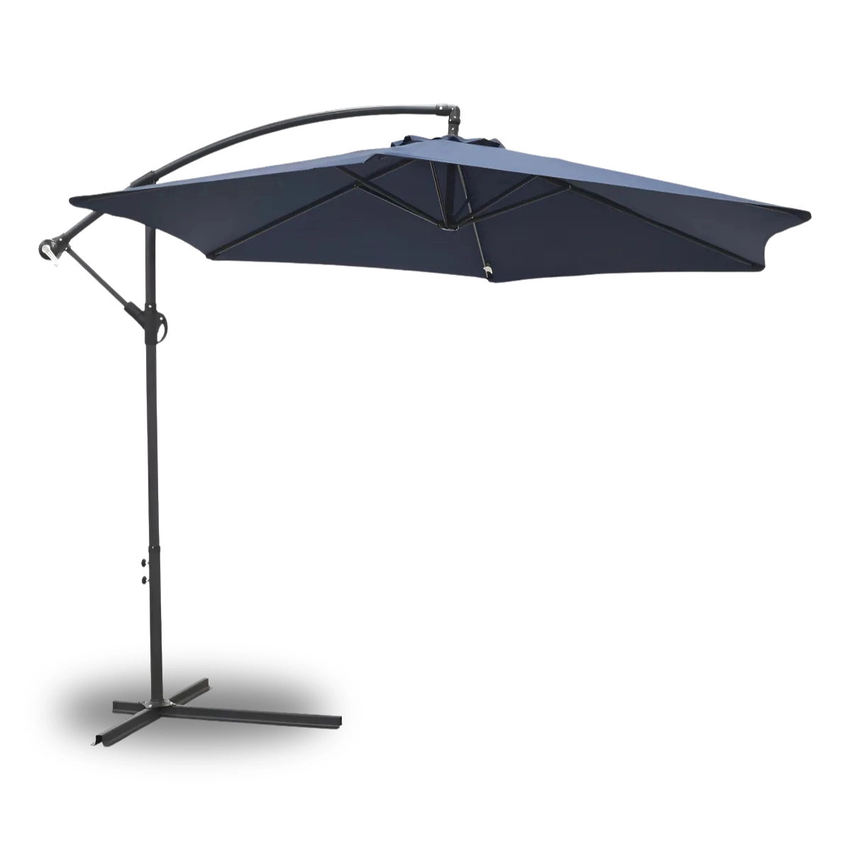 OMBRELONE LATERAL SUSPENSO 3,0M EM ALUMÍNIO AZUL IMPORTWAY