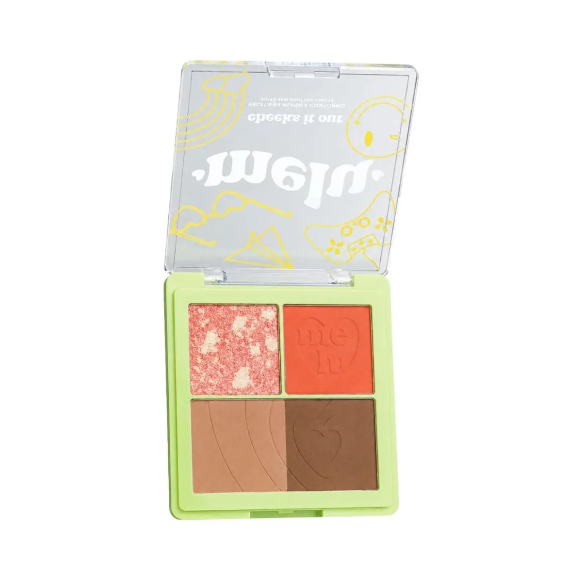 PALETA DE BLUSH E CONTORNO CHEEKS IT OUT MELU BY RUBY ROSE ORANGE JUICE PALETA DE BLUSH E CONTORNO CHEEKS IT OUT MELU BY RUBY ROSE ORANGE JUICE