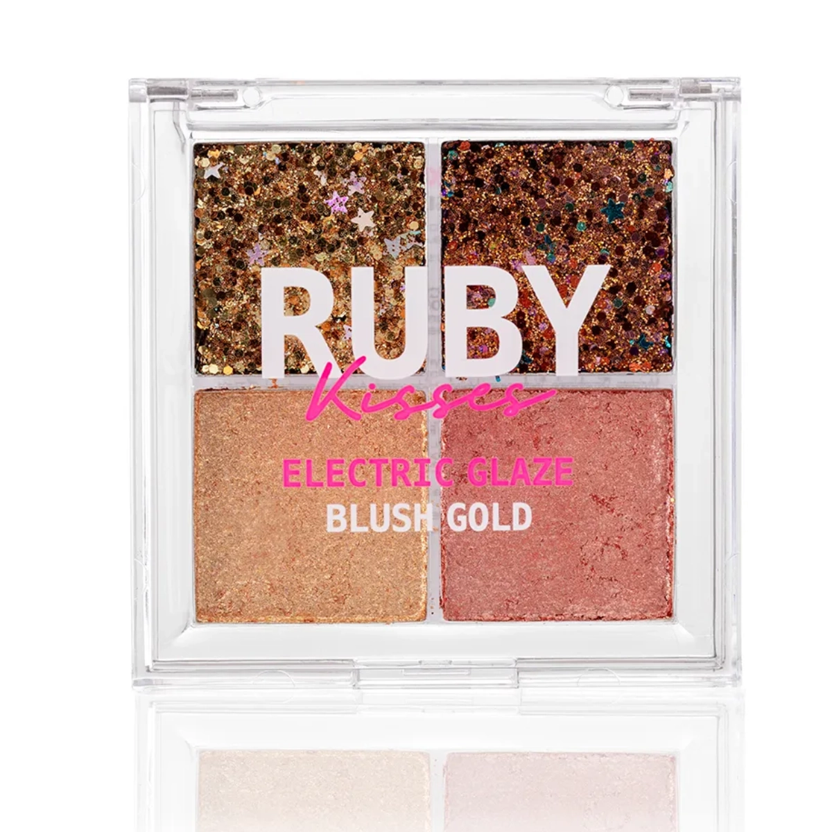 PALETA DE SOMBRAS EYESHADOW GLITTER BLUSH GOLD RUBY KISSES PALETA DE SOMBRAS EYESHADOW GLITTER BLUSH GOLD RUBY KISSES