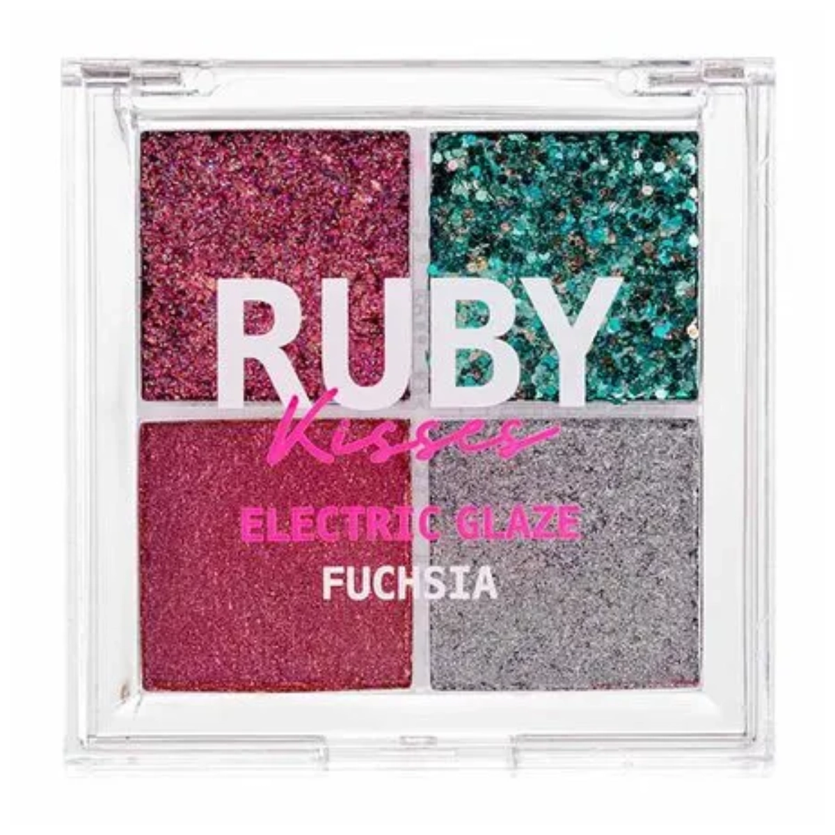 PALETA DE SOMBRAS EYESHADOW GLITTER FUCHSIA RUBY KISSES PALETA DE SOMBRAS EYESHADOW GLITTER FUCHSIA RUBY KISSES