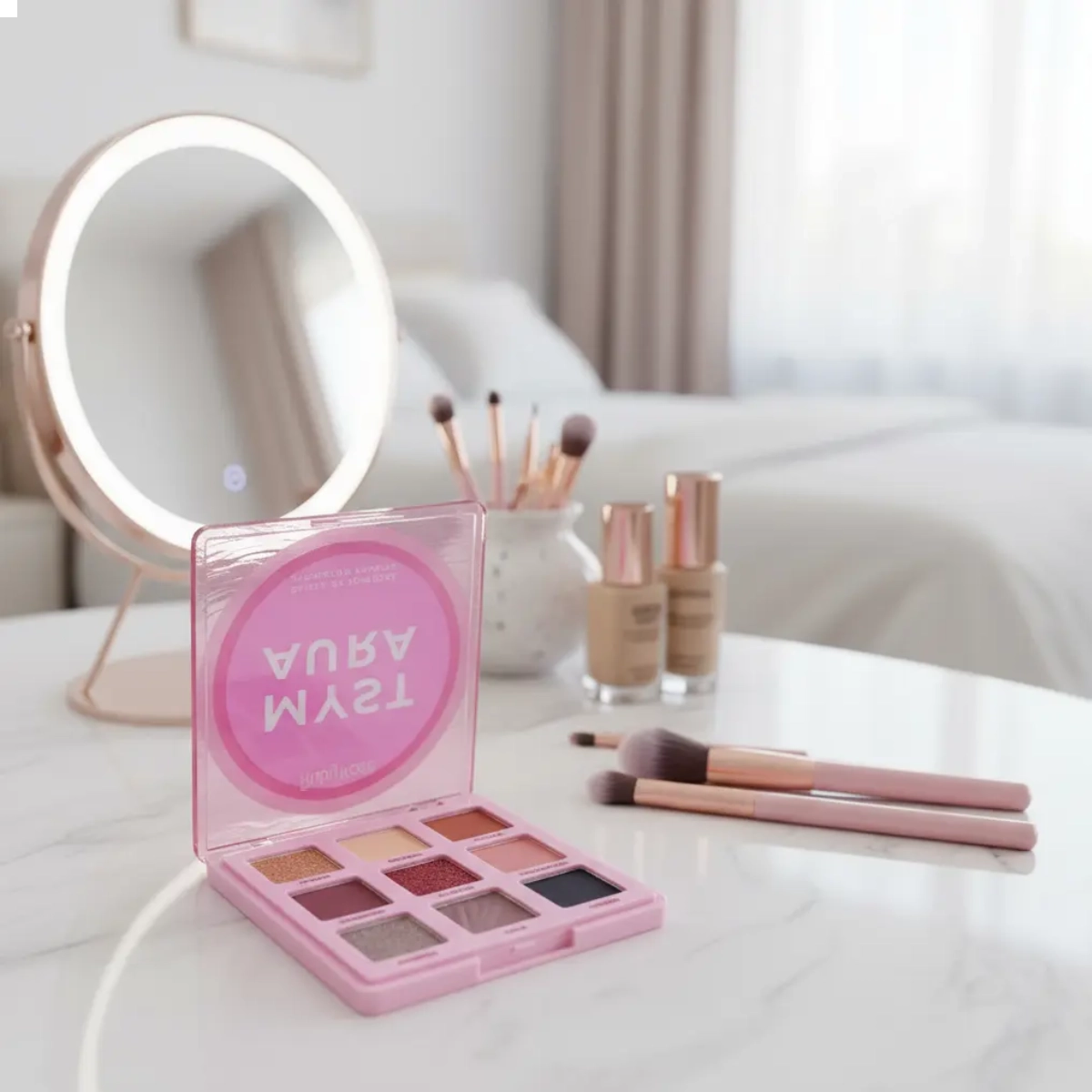 PALETA RUBY ROSE MYST AURA 9 CORES ALTA PIGMENTAÇÃO PALETA RUBY ROSE MYST AURA 9 CORES ALTA PIGMENTAÇÃO