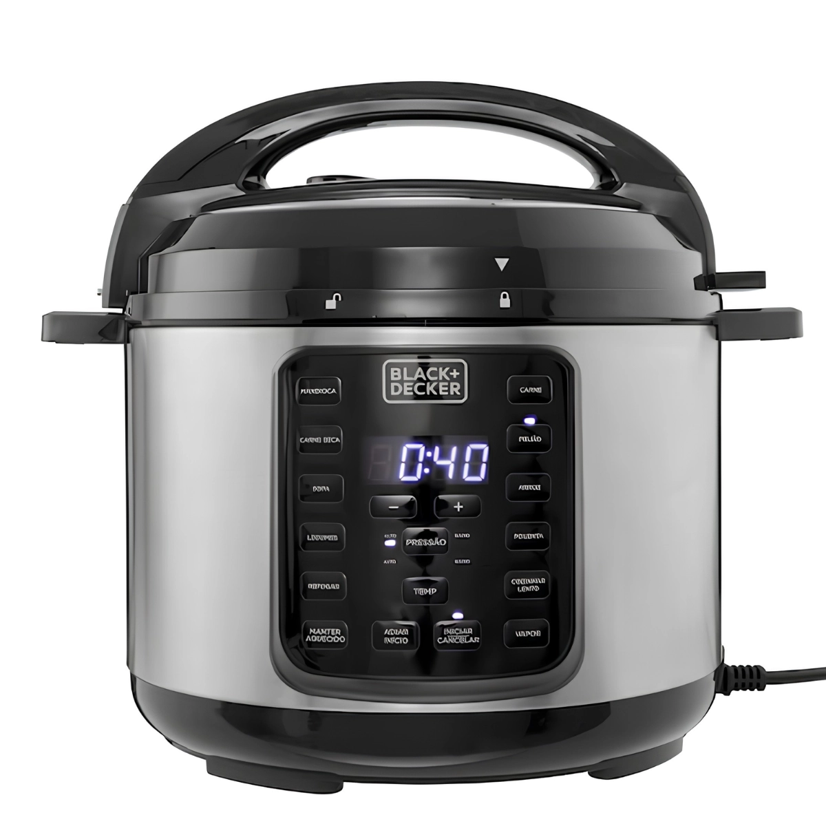PANELA DE PRESSÃO ELÉTRICA 11 PROGRAMAS PP900G 5L 220V BLACK+DECKER PANELA DE PRESSÃO ELÉTRICA 11 PROGRAMAS PP900G 5L 220V BLACK+DECKER