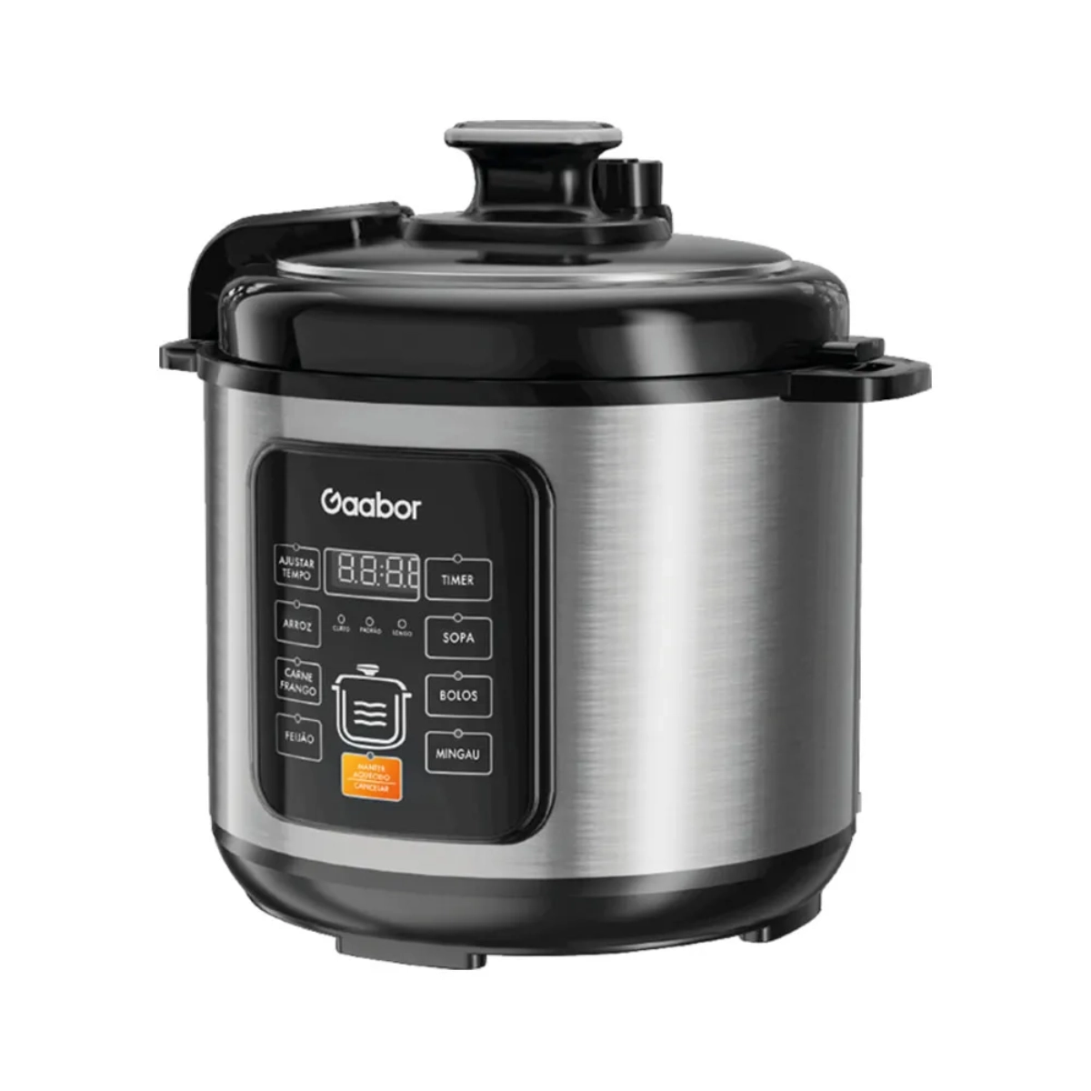 PANELA DE PRESSAO ELETRICA 6 LITROS PRATA 1000W 220V GAABOR PANELA DE PRESSAO ELETRICA 6 LITROS PRATA 1000W 220V GAABOR