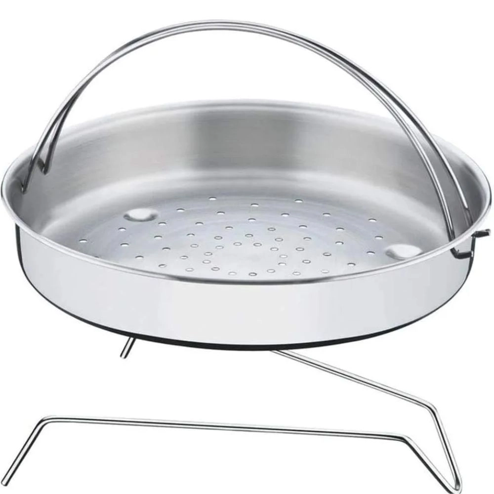 Panela de Pressao Inox com Visor de Vidro Mta N.22 / 6,0L Fundo Triplo para Inducao