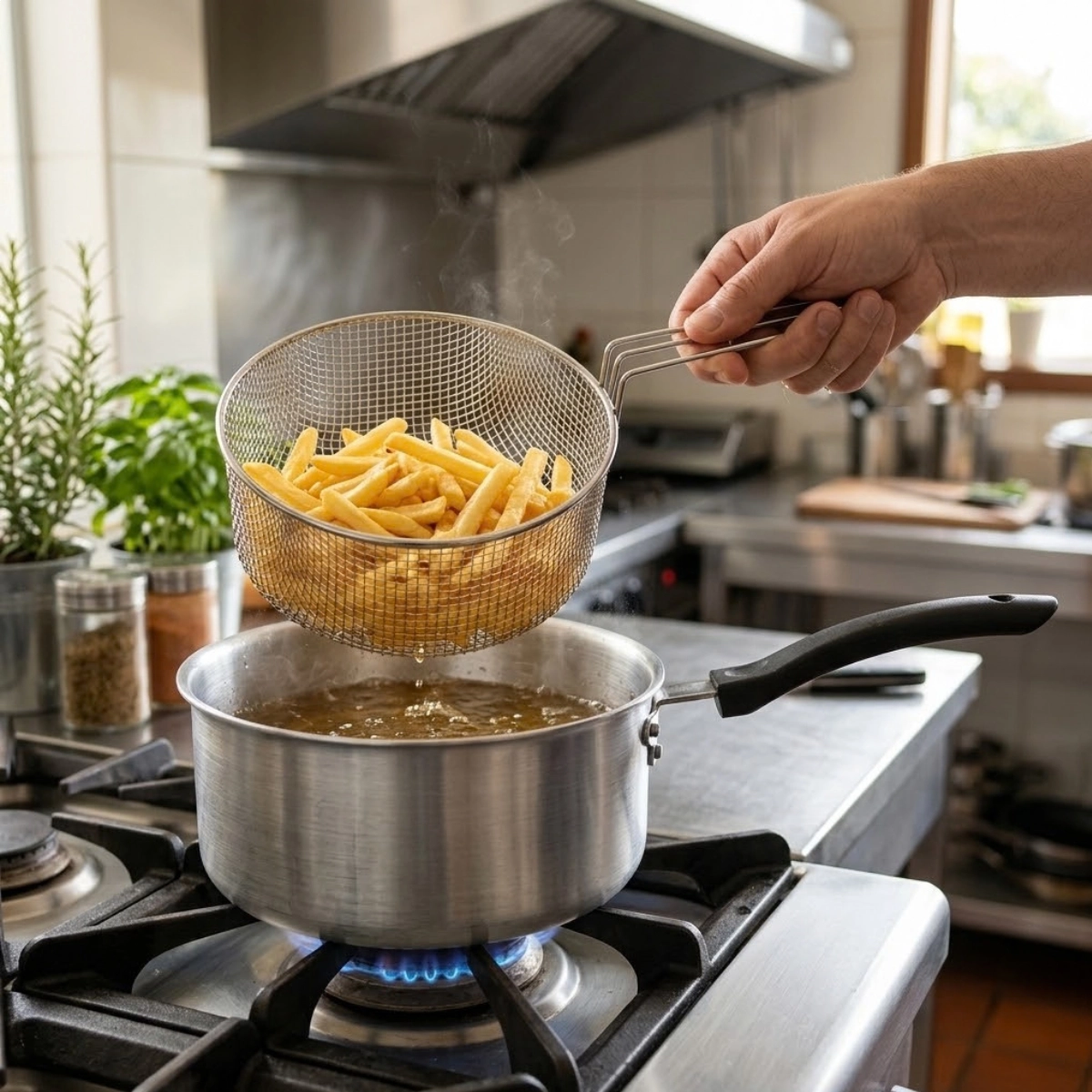 PANELA FRIGIDEIRA ALUMÍNIO CESTO DE FRITURA 6,6L ALOESTE PANELA FRIGIDEIRA ALUMÍNIO CESTO DE FRITURA 6,6L ALOESTE
