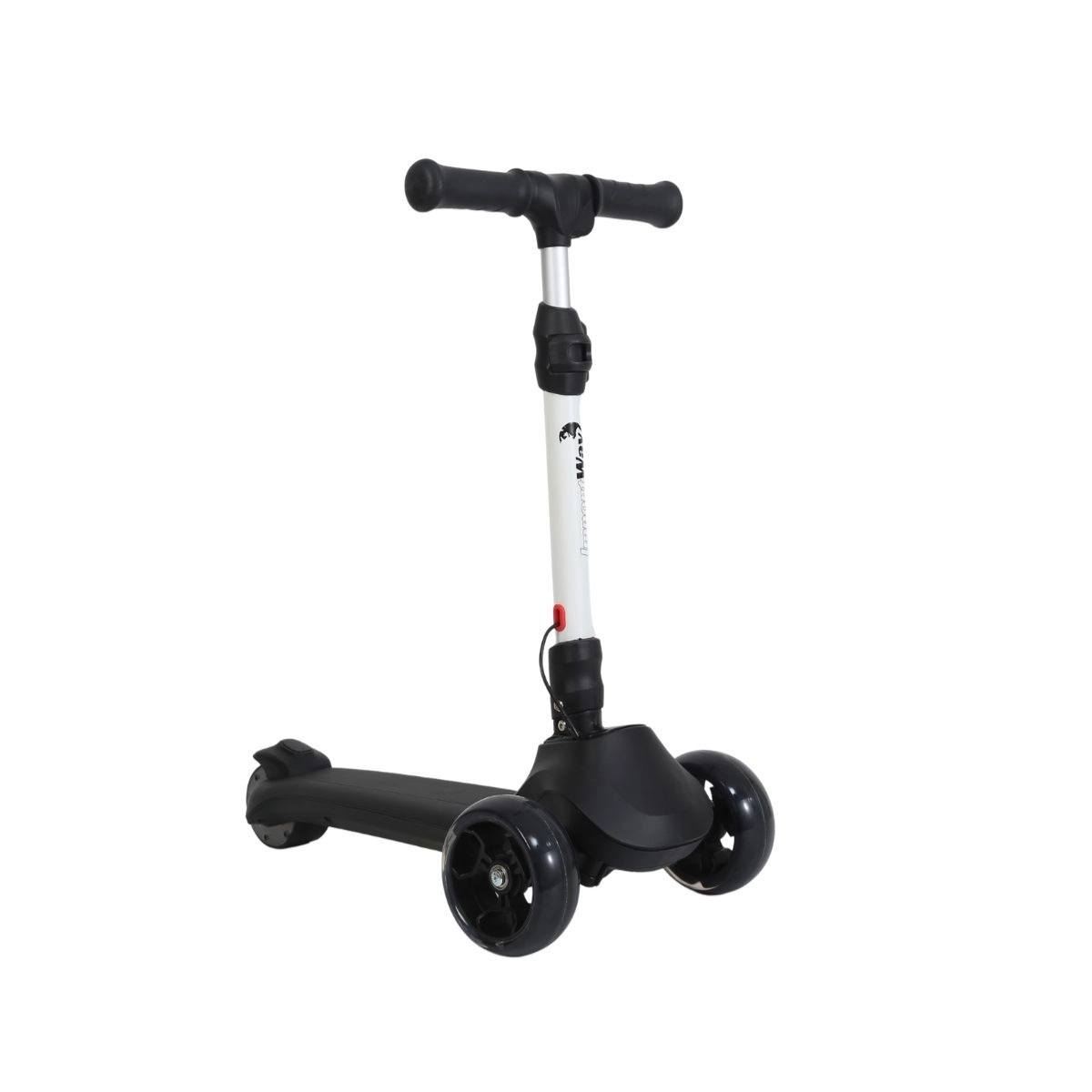 PATINETE ELETRICO INFANTIL LED 3 RODAS 130W ATE 59KG PRETO