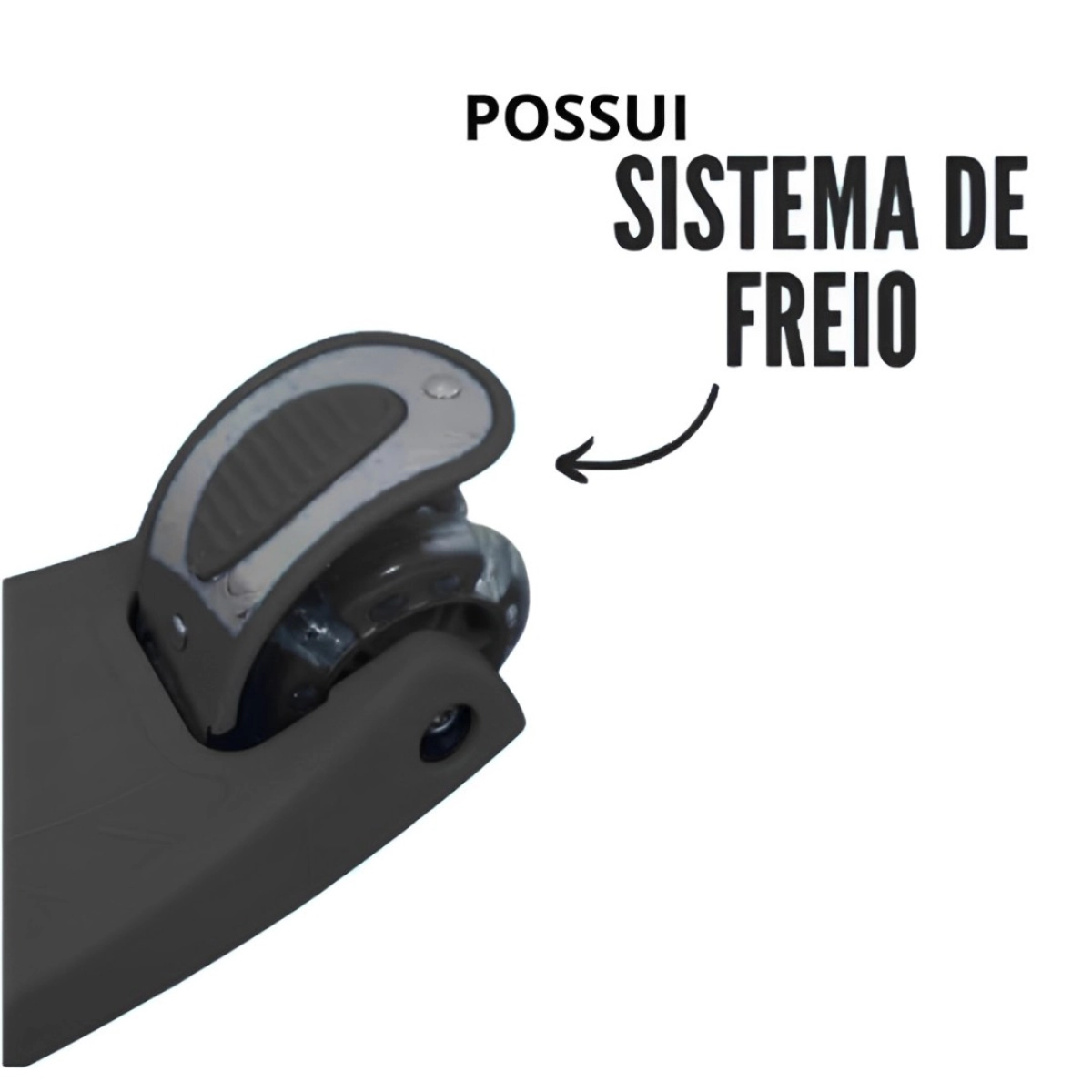 PATINETE INFANTIL 3 RODAS COM ALTURA REGULÁVEL IMPORTWAY BW011 PRETO