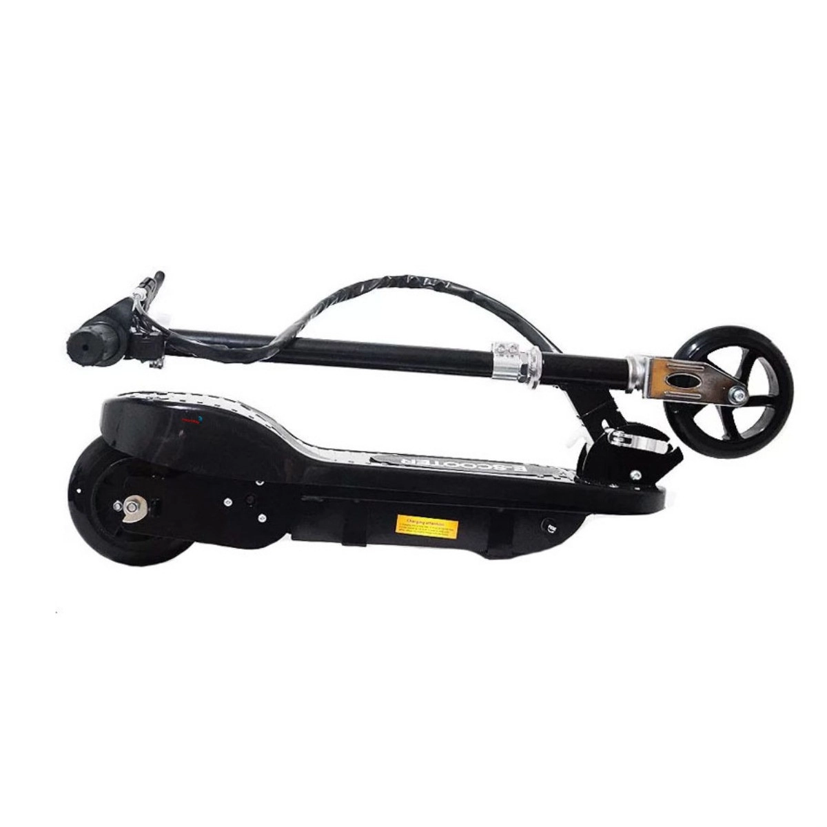 PATINETE MOTORIZADO INFANTIL SCOOTER RECARREGÁVEL DOBRÁVEL CINZA E PRETO