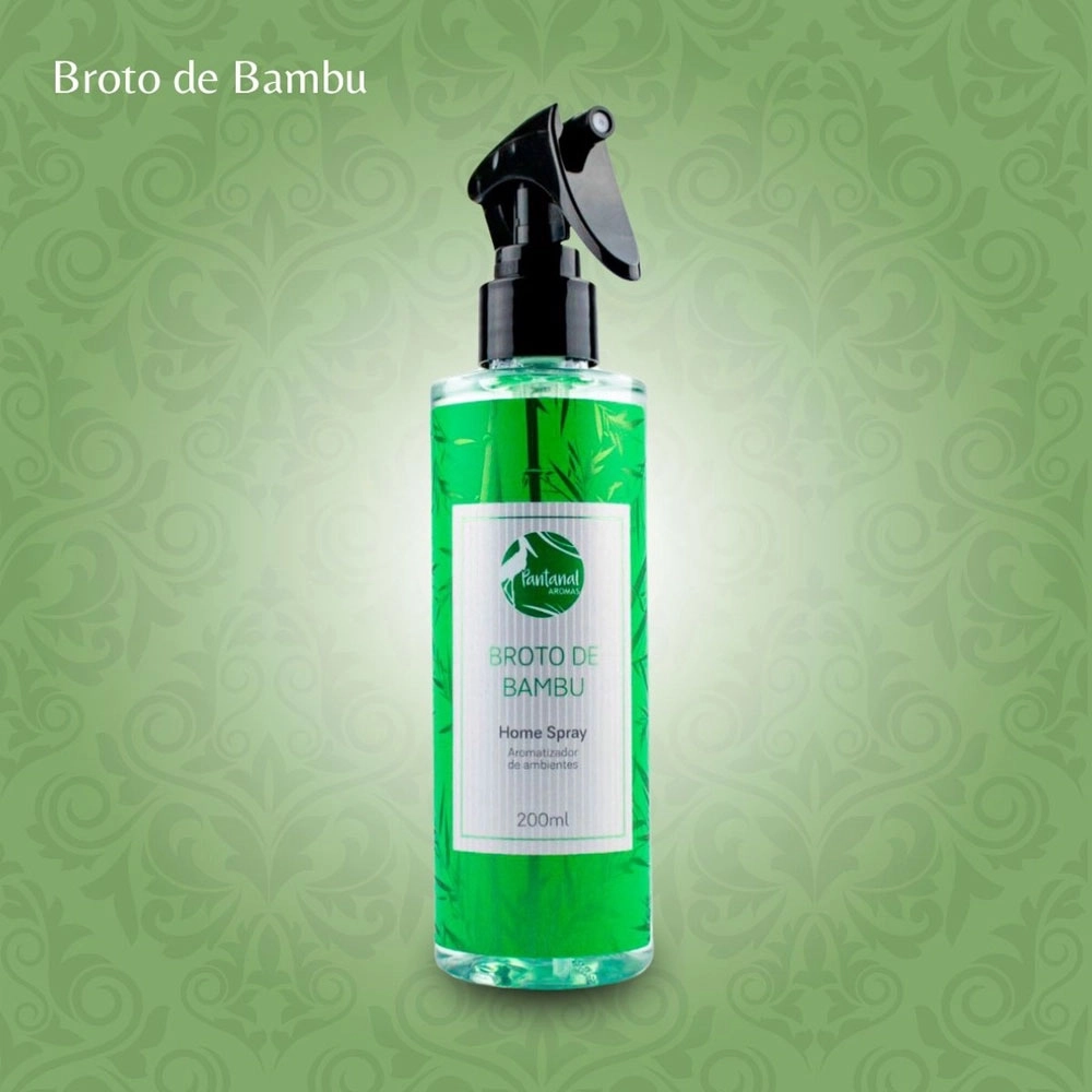 PERFUME PARA AMBIENTE PANTANOL AROMAS HOME SPRAY ESSÊNCIA DE BROTO DE BAMBOO 200ML  
