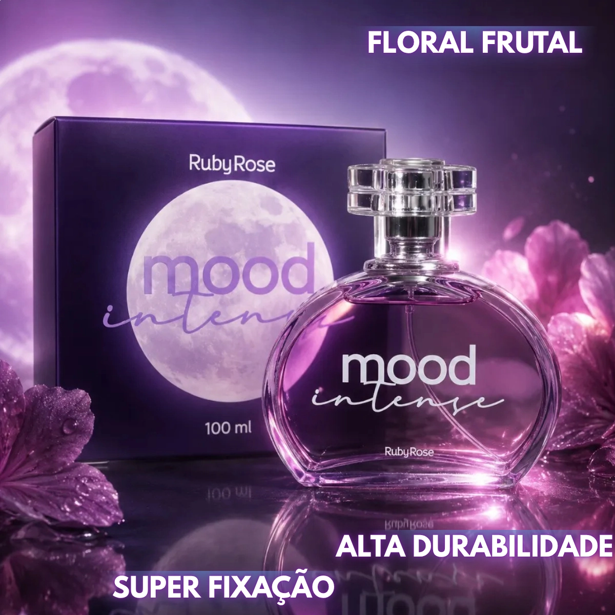PERFUME RUBY ROSE MOOD INTENSE 100ML FLORAL FRUTAL SPRAY CHARME E FRAGRANCIA PERFUME RUBY ROSE MOOD INTENSE 100ML FLORAL FRUTAL SPRAY CHARME E FRAGRANCIA