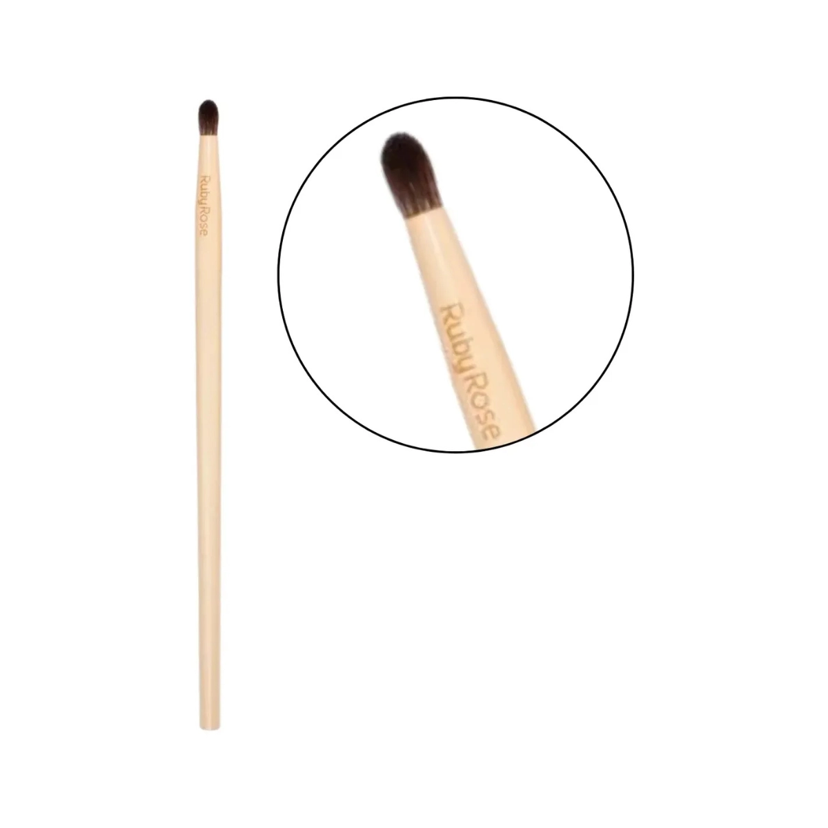 PINCEL DE MAQUIAGEM OLHOS PRECISÃO HBGE5 RUBY ROSE GLASS