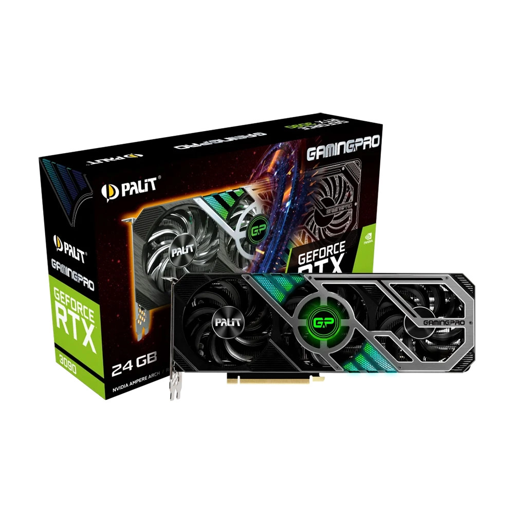 Placa de Vídeo Rtx 3090 24gb/384bits Palit Gamingpro Gddr6x Pci Express 4.0 Placa de Vídeo Rtx 3090 24gb/384bits Palit Gamingpro Gddr6x Pci Express 4.0