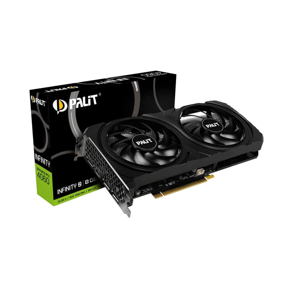 PLACA DE VÍDEO RTX 4060 8GB GDDR6 PALIT INFINITY 128 BITS
