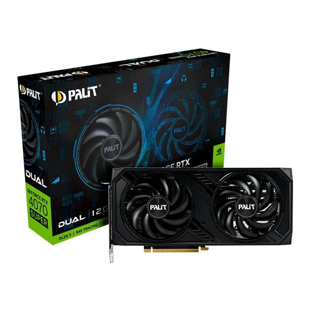 Placa de Vídeo Rtx 4070 12gb Gddr6 Palit Dual 192 Bits