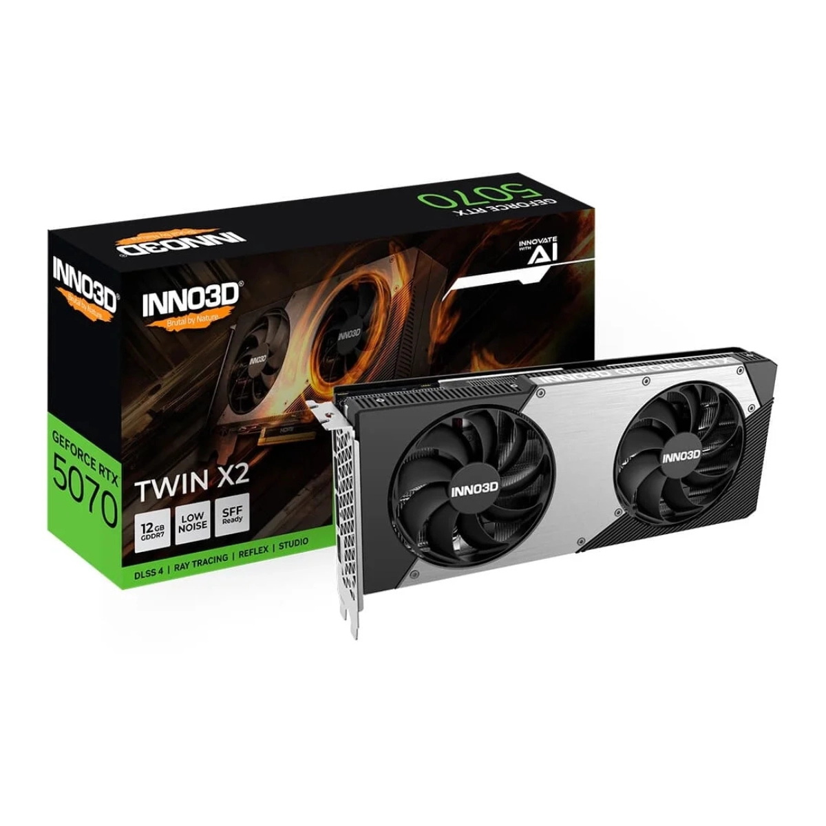 PLACA DE VIDEO 5070 12GB GDDDR7 192BITS INNO3D TWIN X2 OC