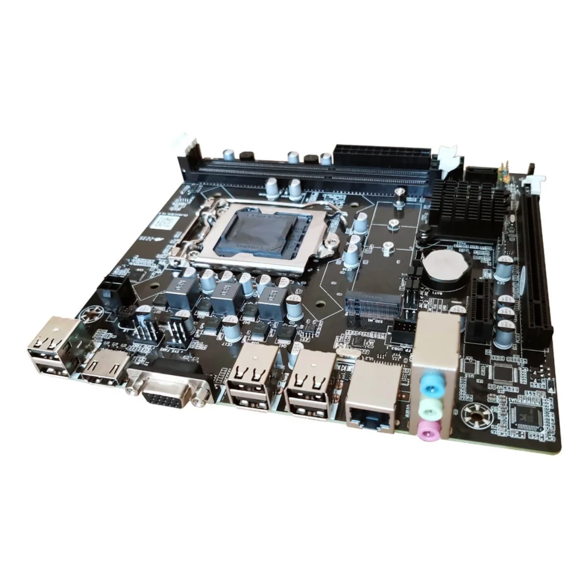 PLACA MÃE BLUECASE BMBH61 DDR3 LGA 1155 REDE 1000 H61 NVME COR PRETO