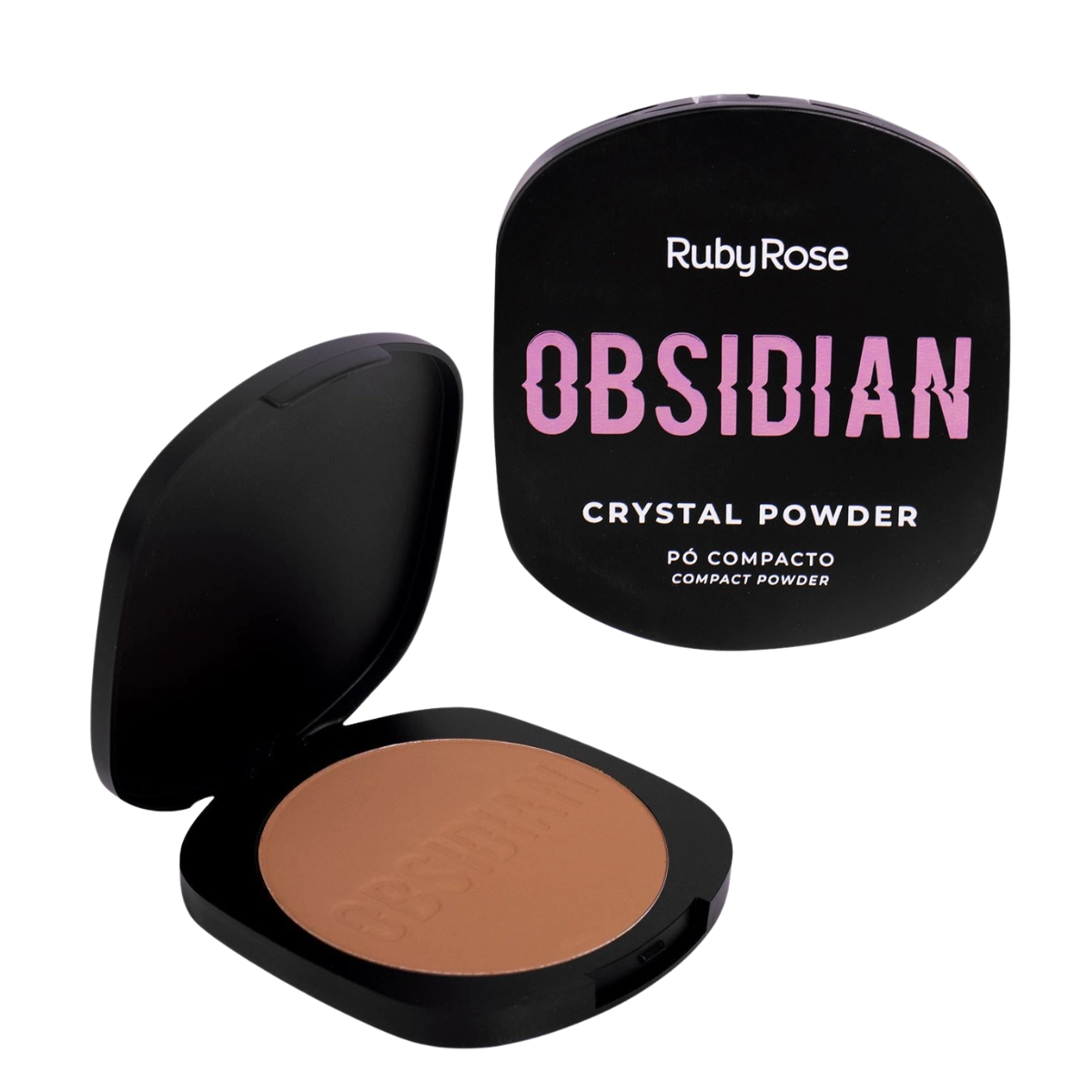 PO COMPACTO AVELUDADO PC18 OBSIDIAN HB18003 RUBY ROSE