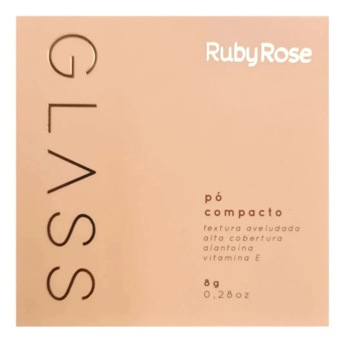 PO COMPACTO DE ALTA COBERTURA GPD20 GLASS HB86311 RUBYROSE