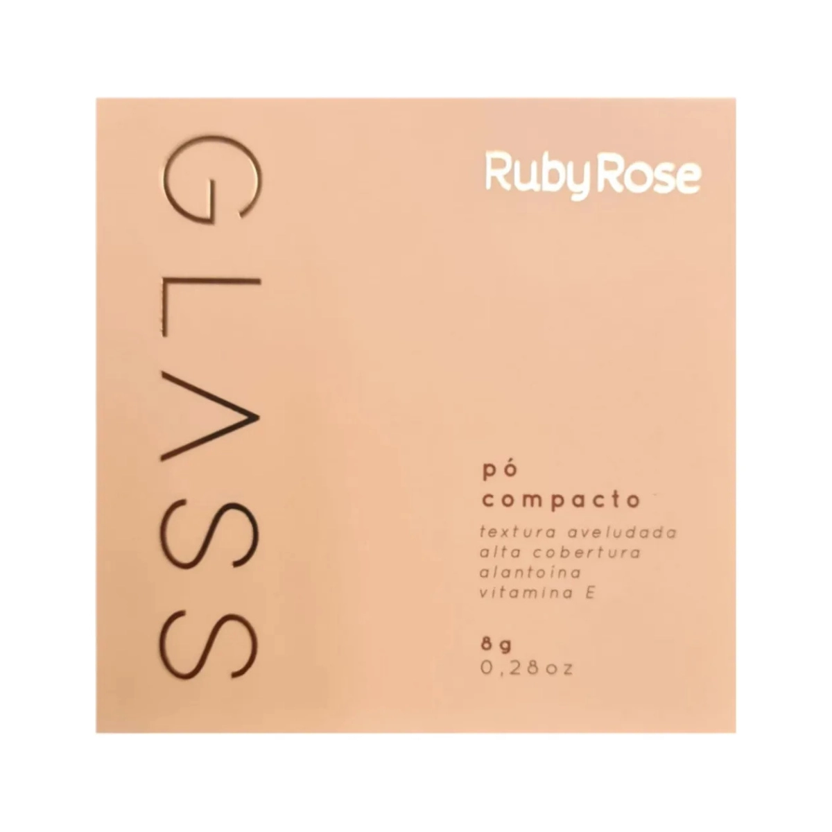 PO COMPACTO DE ALTA COBERTURA GPM30 GLASS HB8637 RUBY ROSE