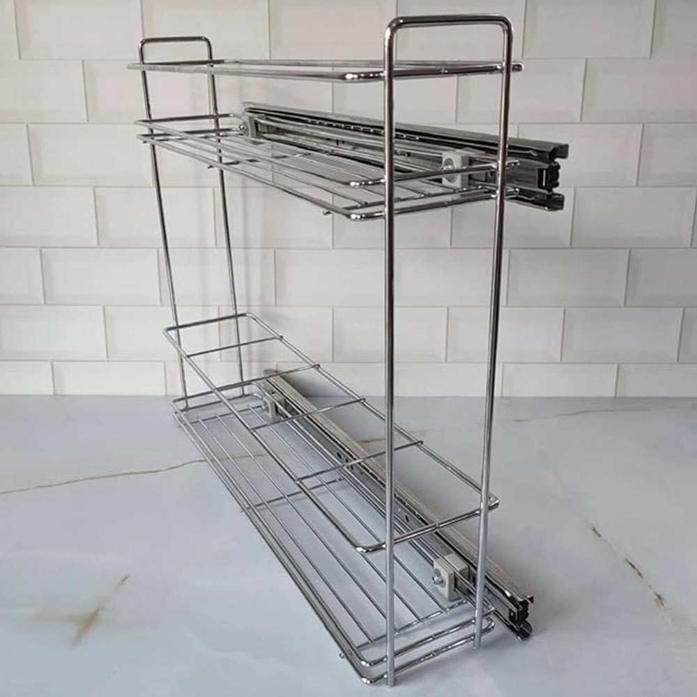 PORTA ALIMENTOS DESLIZANTE CROMADO SCHMITT P/ COZINHA PORTA ALIMENTOS DESLIZANTE CROMADO SCHMITT P/ COZINHA