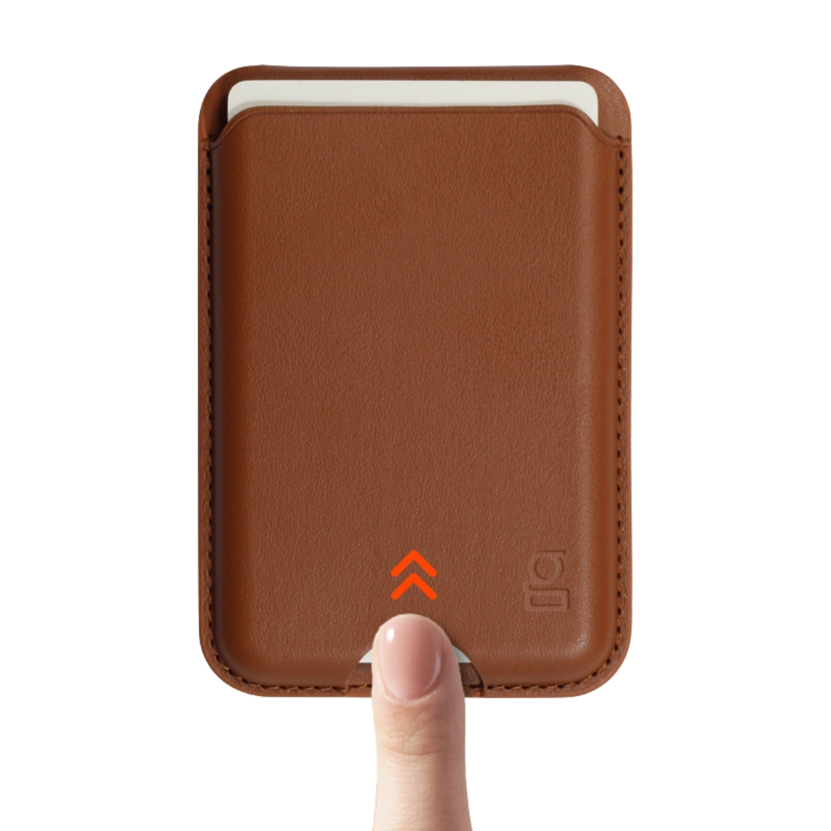 PORTA CARTAO COM SUPORTE MAGSAFE MARROM IPHONE 3 CARTOES