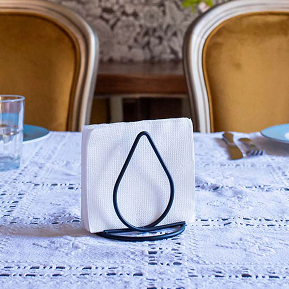 Porta Guardanapos Manu Schmitt Cor Preto Fosco