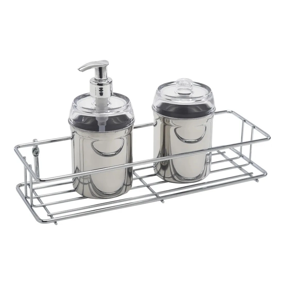 PORTA OBJETOS PEQUI LATERAL 310 X 60 X 110MM SCHMITT 2200 PRATEADO