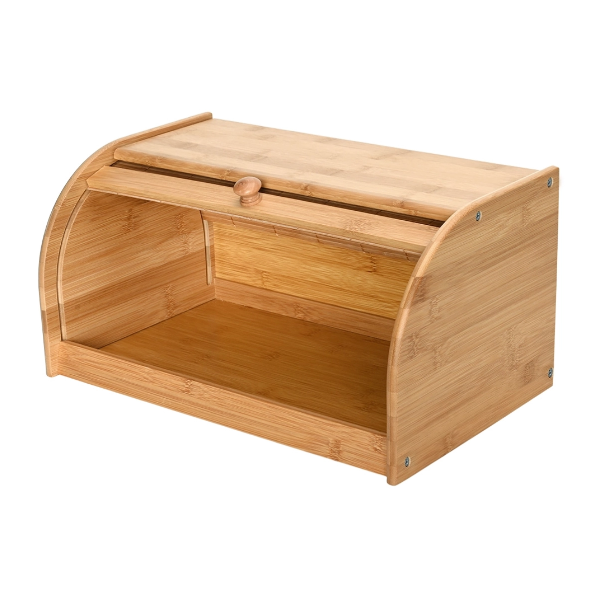 PORTA PÃO MIMO STYLE BAMBU COM TAMPA RETRÁTIL ECOKITCHEN PORTA PÃO MIMO STYLE BAMBU COM TAMPA RETRÁTIL ECOKITCHEN
