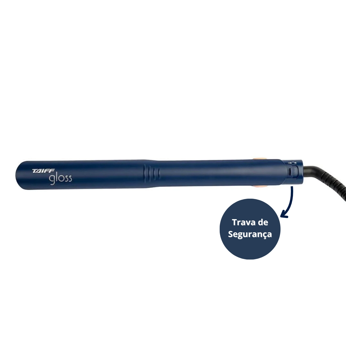 PRANCHA DE CABELO GLOSS BLUE LED BIVOLT 150°C A 230°C TAIFF