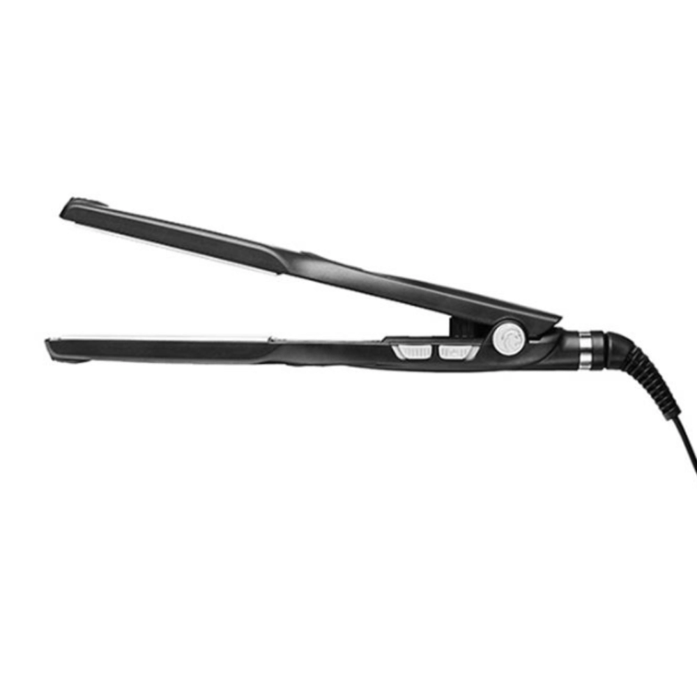 Prancha de Cabelo Profissional | Alta Temperatura 250°C | Placa de Cerâmica com Turmalina | Bivolt Automático | Cabo 3m Giratório - Preta
