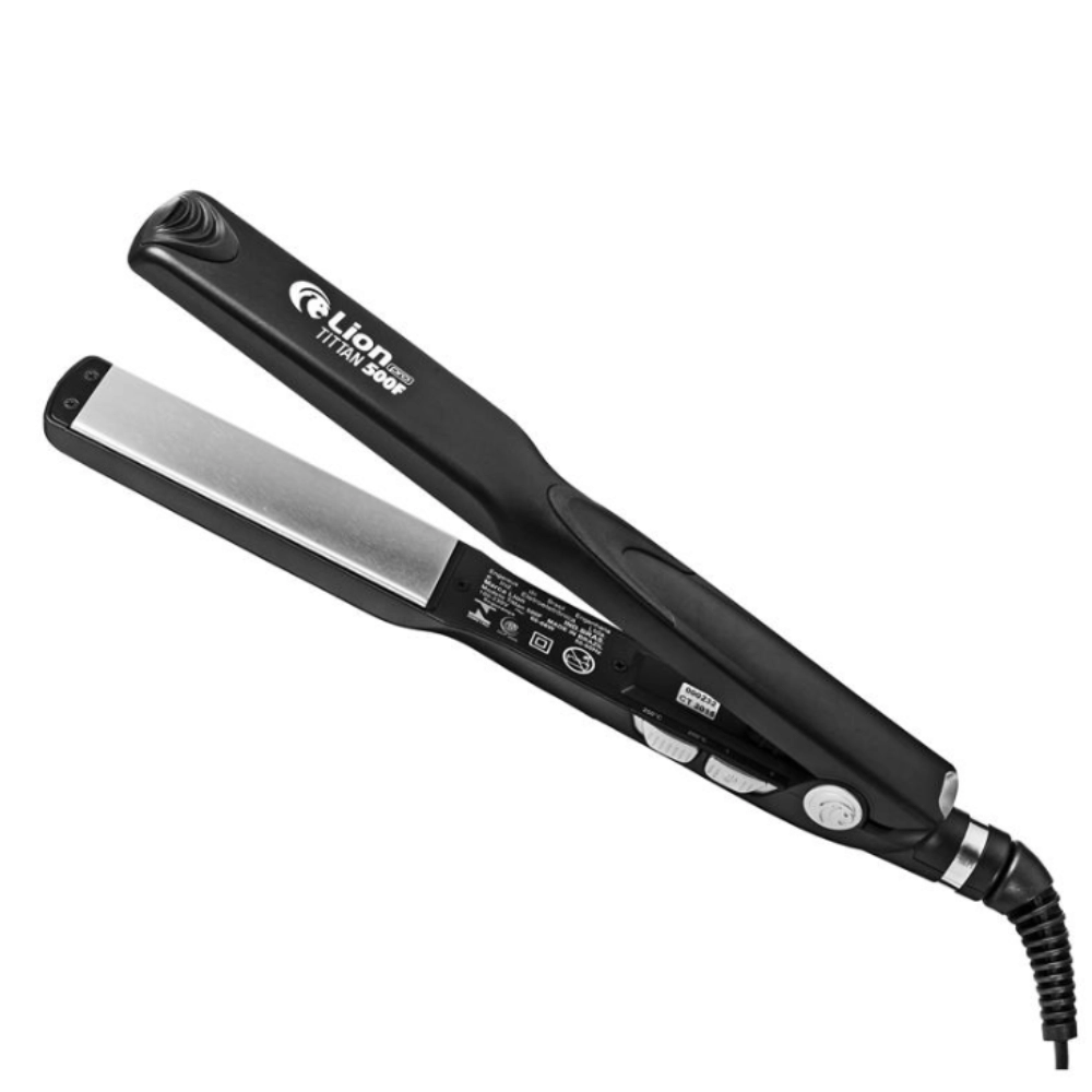 Prancha de Cabelo Profissional | Alta Temperatura 250°C | Placa de Cerâmica com Turmalina | Bivolt Automático | Cabo 3m Giratório - Preta