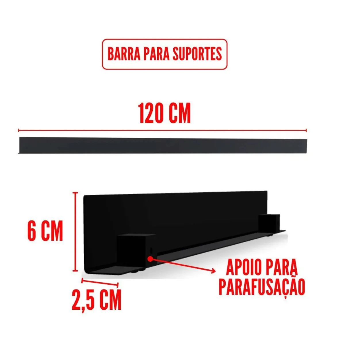 PRATELEIRA ORGANIZADORA PRETA 6 PEÇAS MASTER SCHMITT PRETO PRATELEIRA ORGANIZADORA PRETA 6 PEÇAS MASTER SCHMITT PRETO