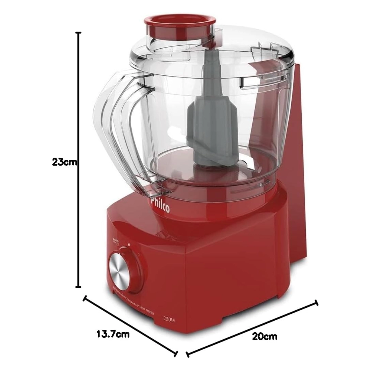 PROCESSADOR COMPACTO VERMELHO 250W PH900V 127V