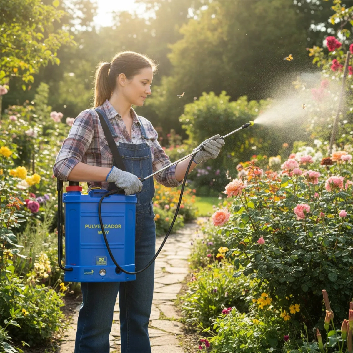 PULVERIZADOR 2X1 ELETRICO E MANUAL 20 LITROS IMPORTWAY AZUL PULVERIZADOR 2X1 ELETRICO E MANUAL 20 LITROS IMPORTWAY AZUL