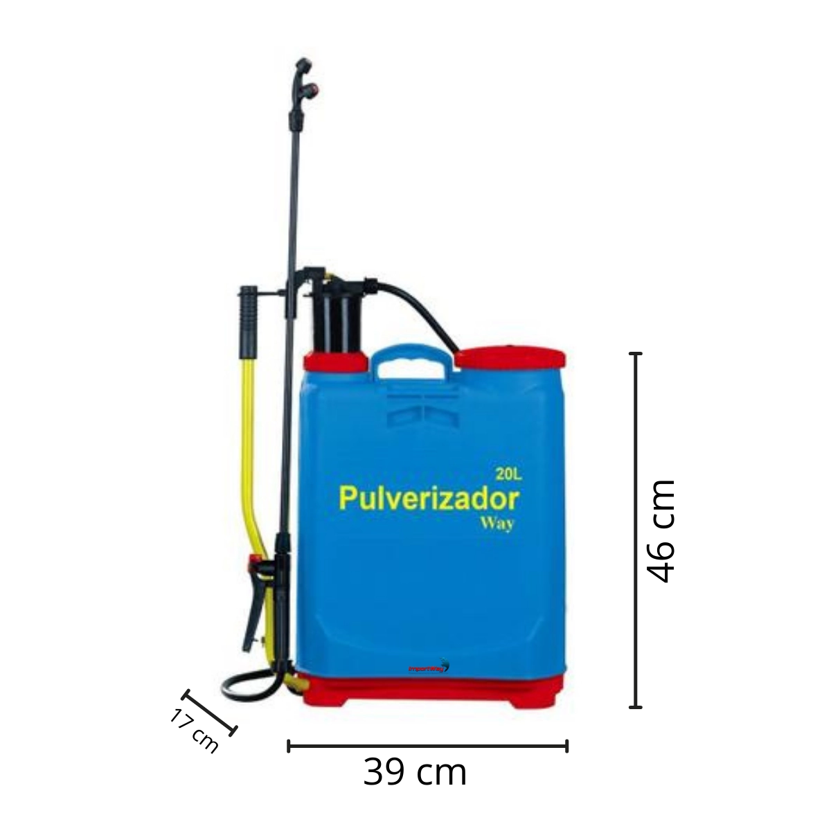PULVERIZADOR MANUAL 20 LITROS PARA COSTAS - IMPORTWAY