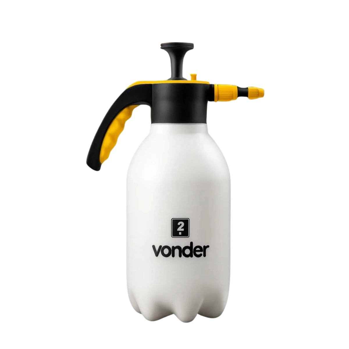 PULVERIZADOR MANUAL BORRIFADOR SPRAY ALTA PRESSÃO 2 LITROS BRANCO
