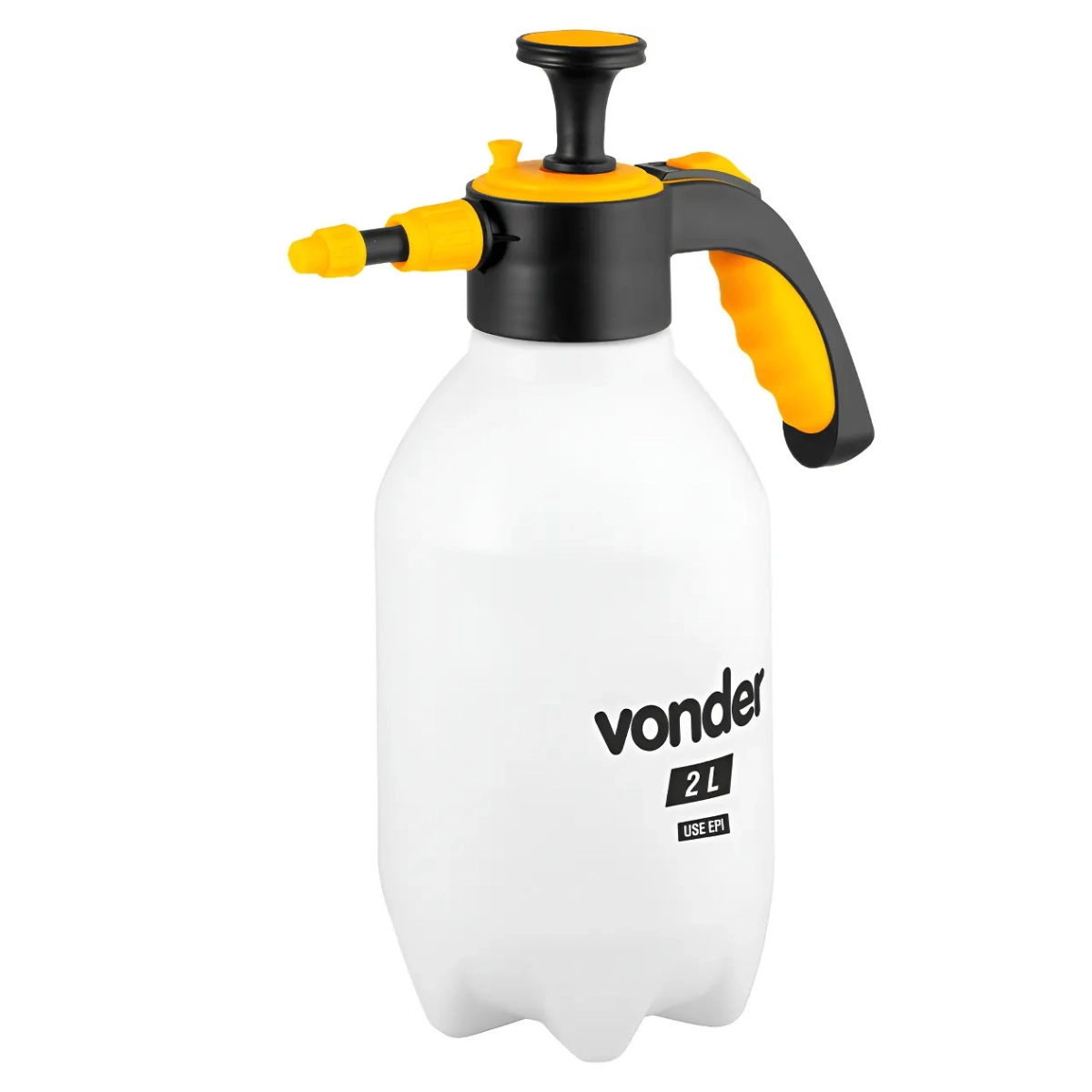 PULVERIZADOR MANUAL BORRIFADOR SPRAY ALTA PRESSÃO 2 LITROS BRANCO