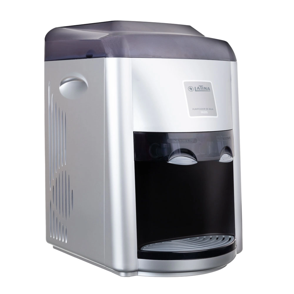 PURIFICADOR DE ÁGUA MINERAL LATINA PRATA C/ PRETO 127V PA355